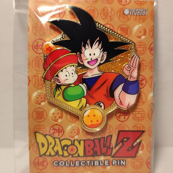 Dragon Ball Z Son Goku Enamel Pins Lot Of 5 Official Collectible Badges Set - Picture 7 of 7